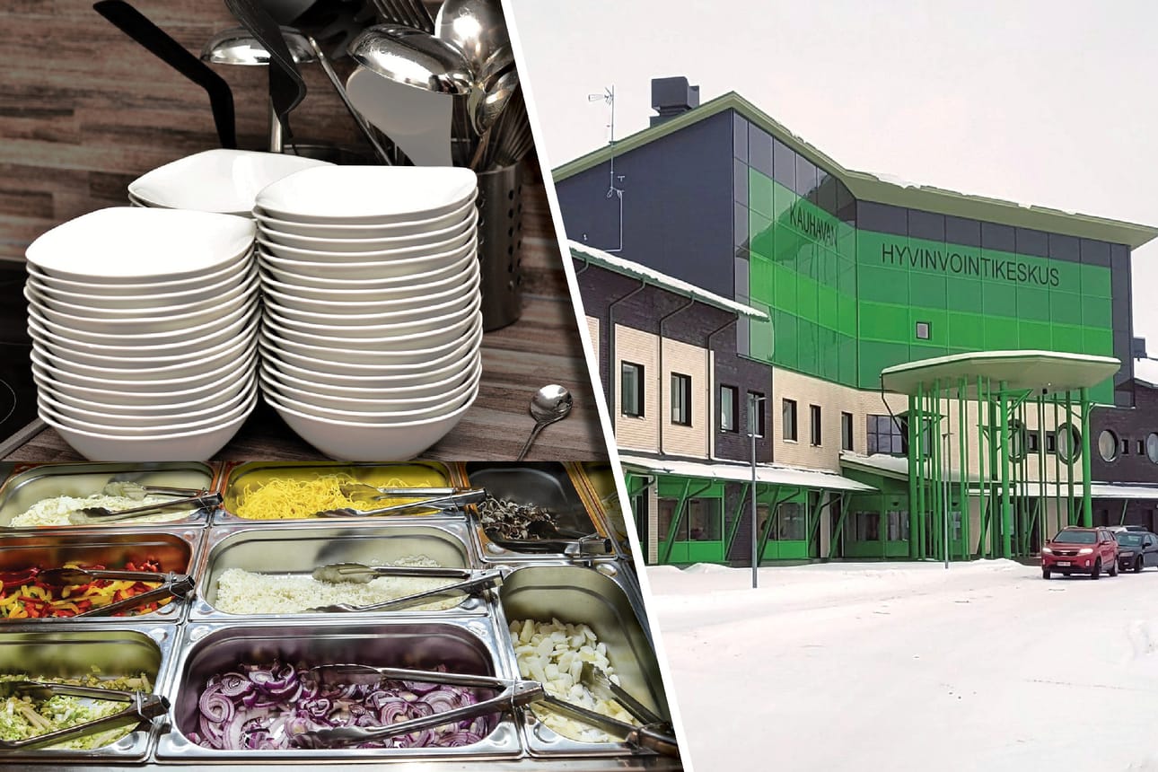 Kauhavan hyvinvointikeskuksen keittiö olisi laajentunut kantatien suuntaan. Nyt mennään olevilla neliöillä.