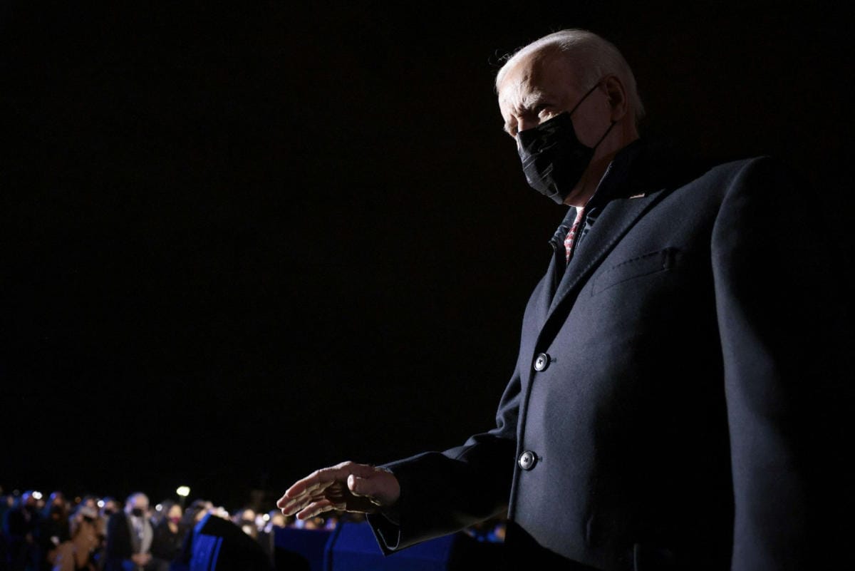 Presidentti Biden on joutunut keskittymään koronaviruksen hoitoon koko presidenttikautensa, joka on jatkunut pian vuoden. LEHTIKUVA / AFP