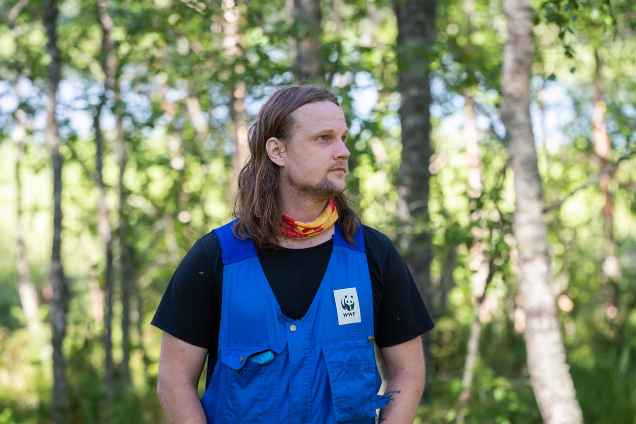Ari Suortti osallistui WWF Suomen talkooleiriin ensimmäistä kertaa. Merenkurkku ei ollut helsinkiläiselle Suortille ennestään tuttu. – Kaunista täällä on. Paljon eläimiä, joita etelässä ei ole. Merikotkaa en ollut koskaan nähnyt. Nyt tuntuu, että niitä näkee yhtä usein kuin lokkeja.