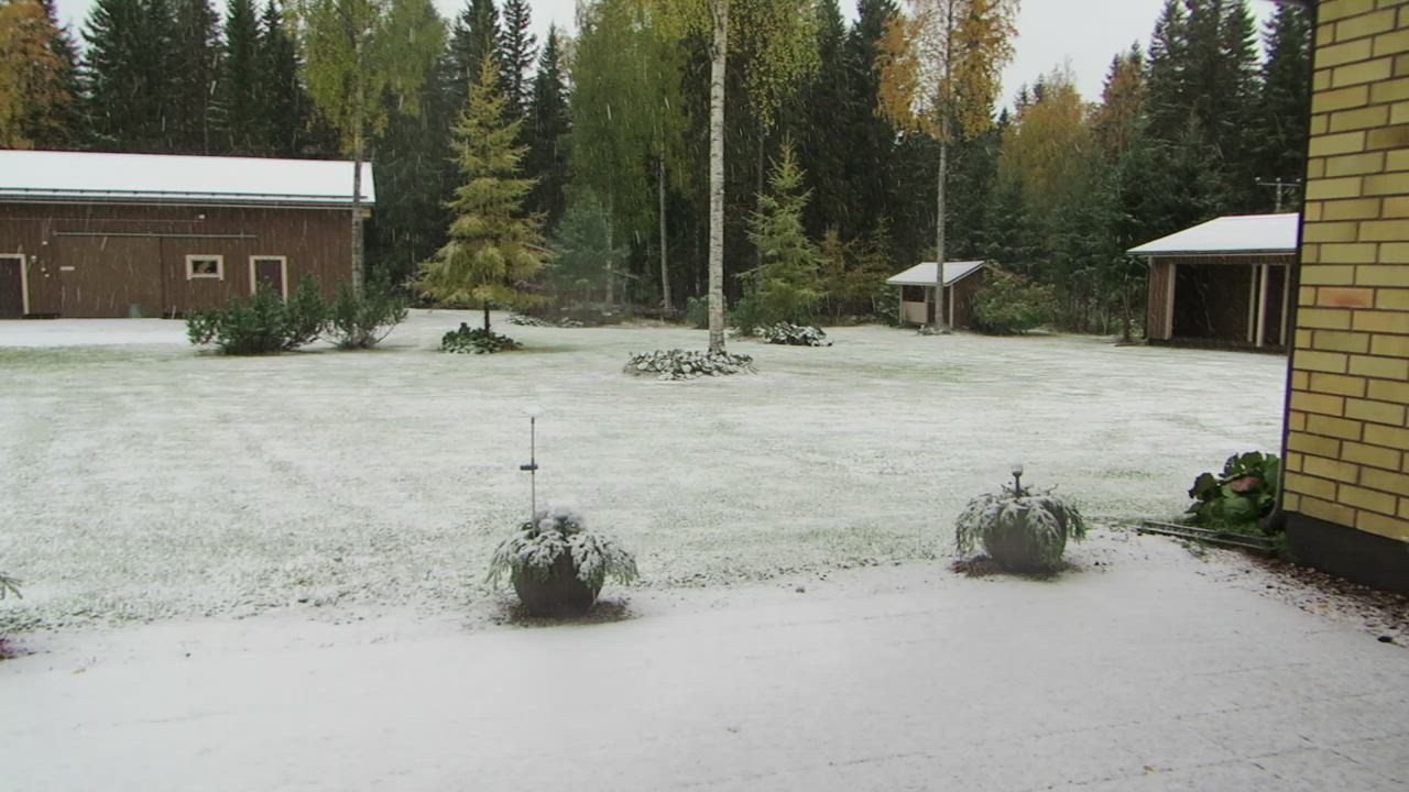 Lumi tuli maakunnan eteläosaan Pyhäjärvelle
