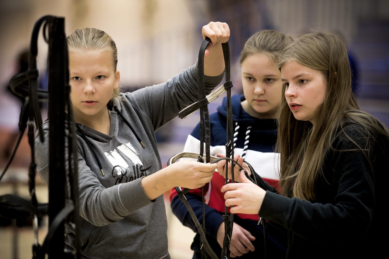 Muumit-joukkueen Anni Martin, Aada Hummasti ja Veera Hyväri suoriutuivat urakasta hyvin. Se riitti kolmanteen sijaan.