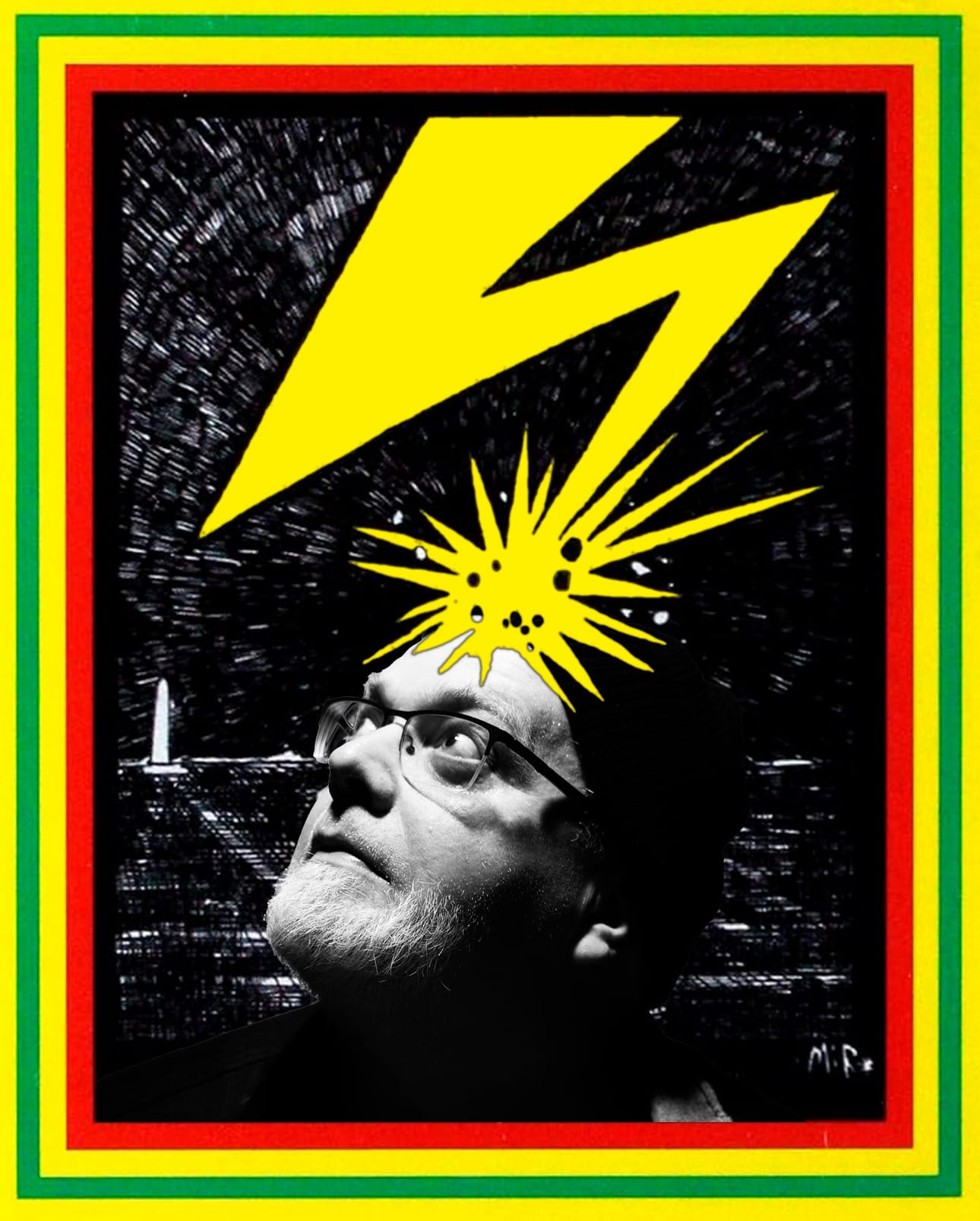 Kuvassa Valse Triste -yhtyeen Janne saa salamaniskusta ikonisen Bad Brains -albumin kantta mukaillen.