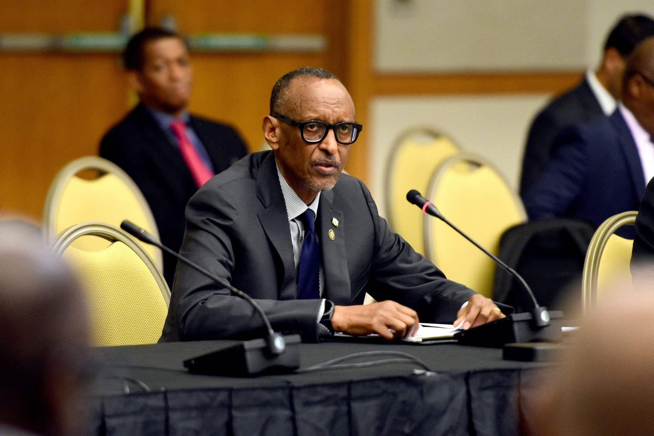 Ruandaa hallitsee presidentti Paul Kagame, entinen kapinallisjohtaja, joka onnistui päättämään kansanmurhan. LEHTIKUVA/AFP