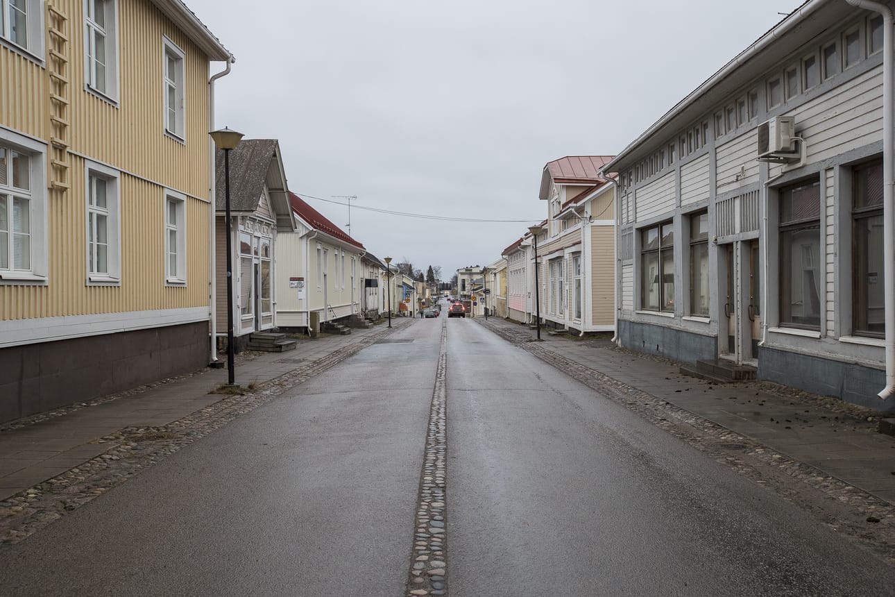 Raahen kauppakatu maraskuussa 2018.