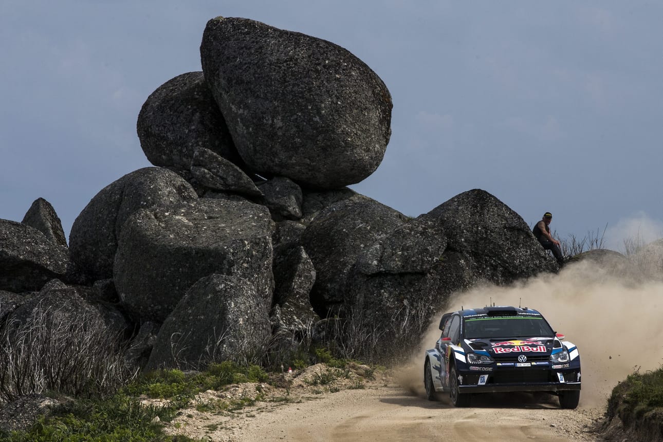 Jari-Matti Latvala Portugalin rallissa toukokuussa.