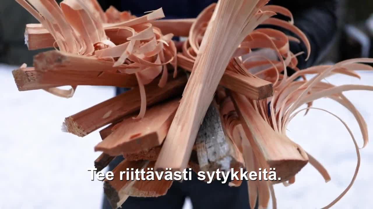 Näin vuolet kiehisiä sytykkeeksi