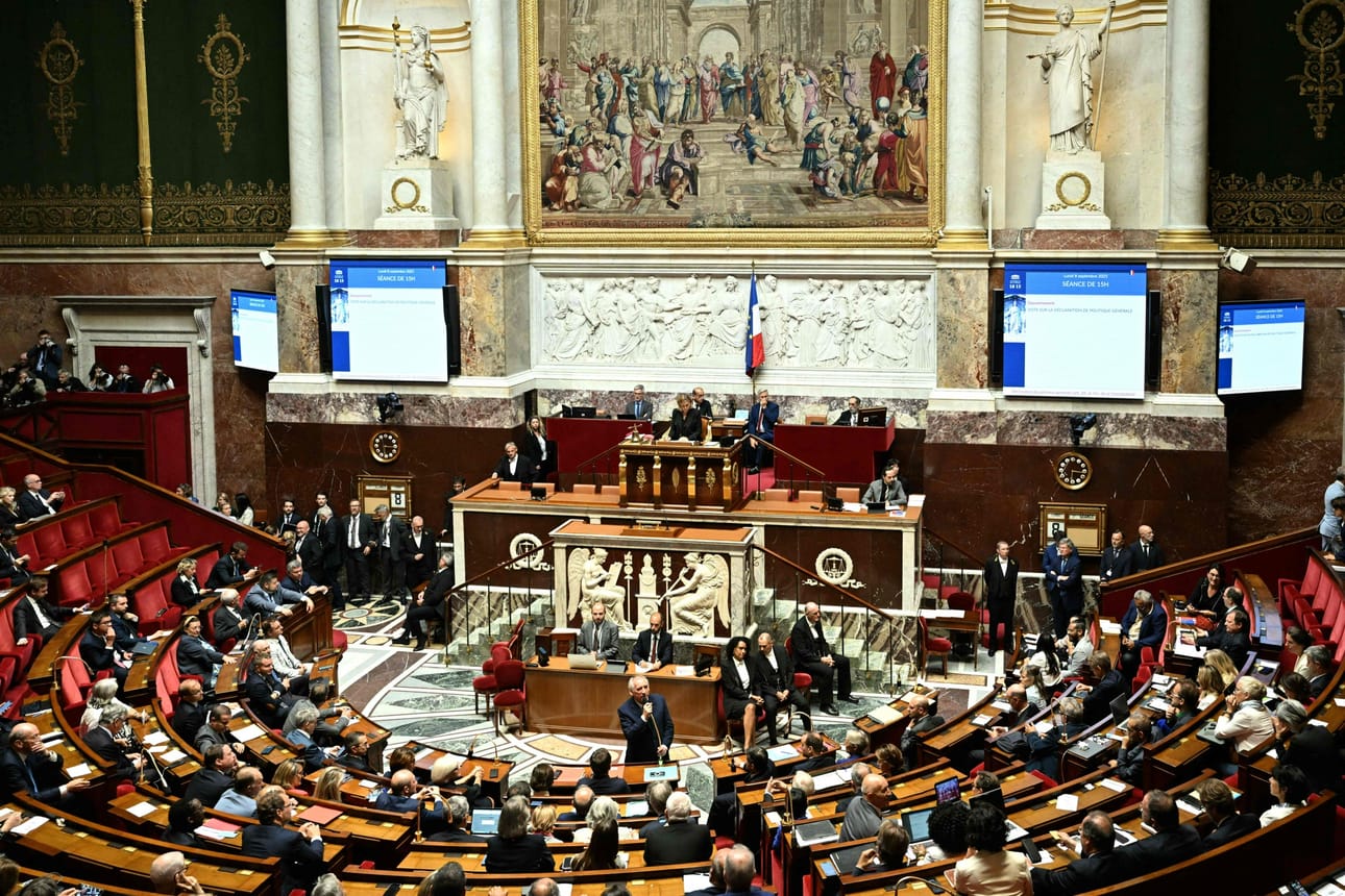 Pääministeri Francois Bayrou hävisi luottamusäänestyksen kansalliskokouksessa selvin numeroin. AFP/LEHTIKUVA