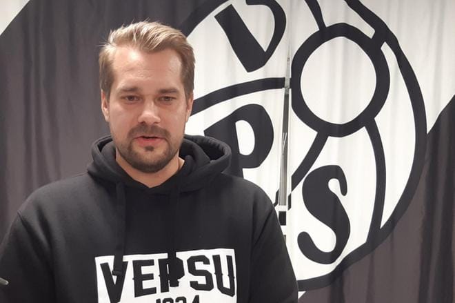 Jukka Karjalainen saapuu Vaasaan Pietarsaaresta. Kuva: Petri Heikkinen