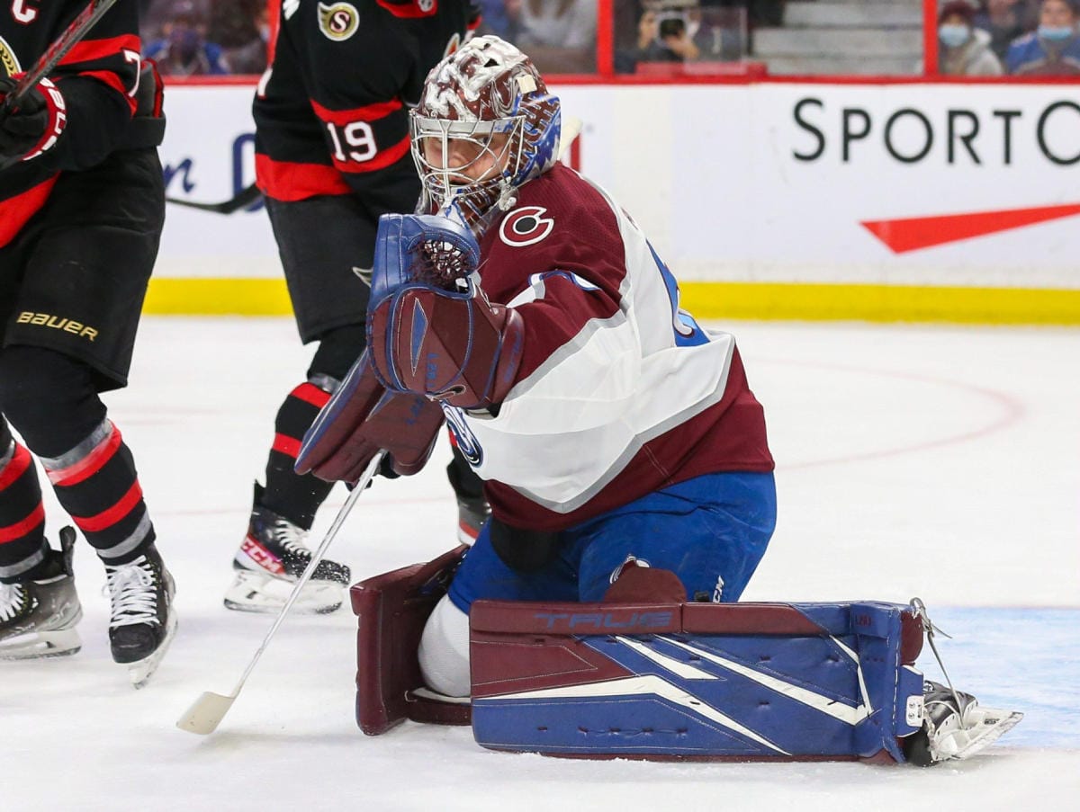 Justus Annunen debytoi NHL:ssä. LEHTIKUVA/AFP