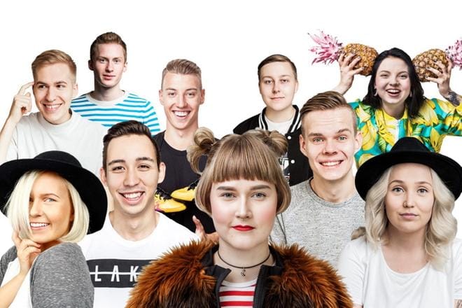 TubeTourin eri tapahtumiin osallistuu kymmenen tubettajaa. Vaasassa lauantaina on mukana heistä viisi: Herbalisti, ZoneVD, MarieeVeronica, Iina-Katariina ja Ilaripro. MarieeVeronica on kuvassa ylhäällä oikealla.