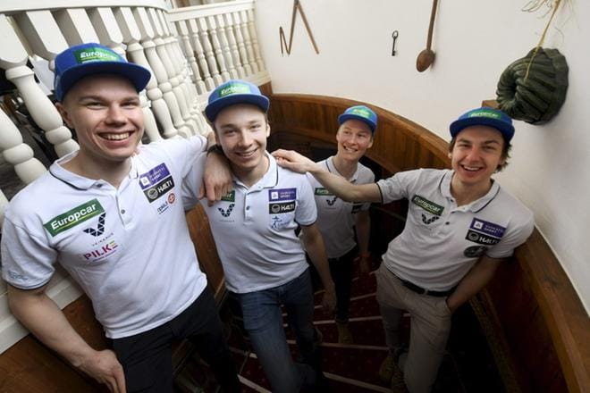 Ilkka Herola, Eero Hirvonen, Leevi Mutru ja Arttu Mäkiaho lähtevät yllättäjän roolissa Seefeldin MM-kisojen viimeiseen yhdistetyn kilpailuun. KUVA: LEHTIKUVA / VESA MOILANEN