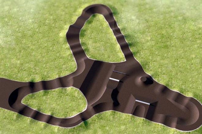Pumptrack-rata on polunomainen väylä, joka muodostuu kallistetuista kurveista ja pyöreänmuotoisista kummuista.