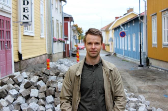 Ruben Tåg on Kristiinan määräaikainen tierakennusmestari. KUVA: MINNA ZILLIACUS