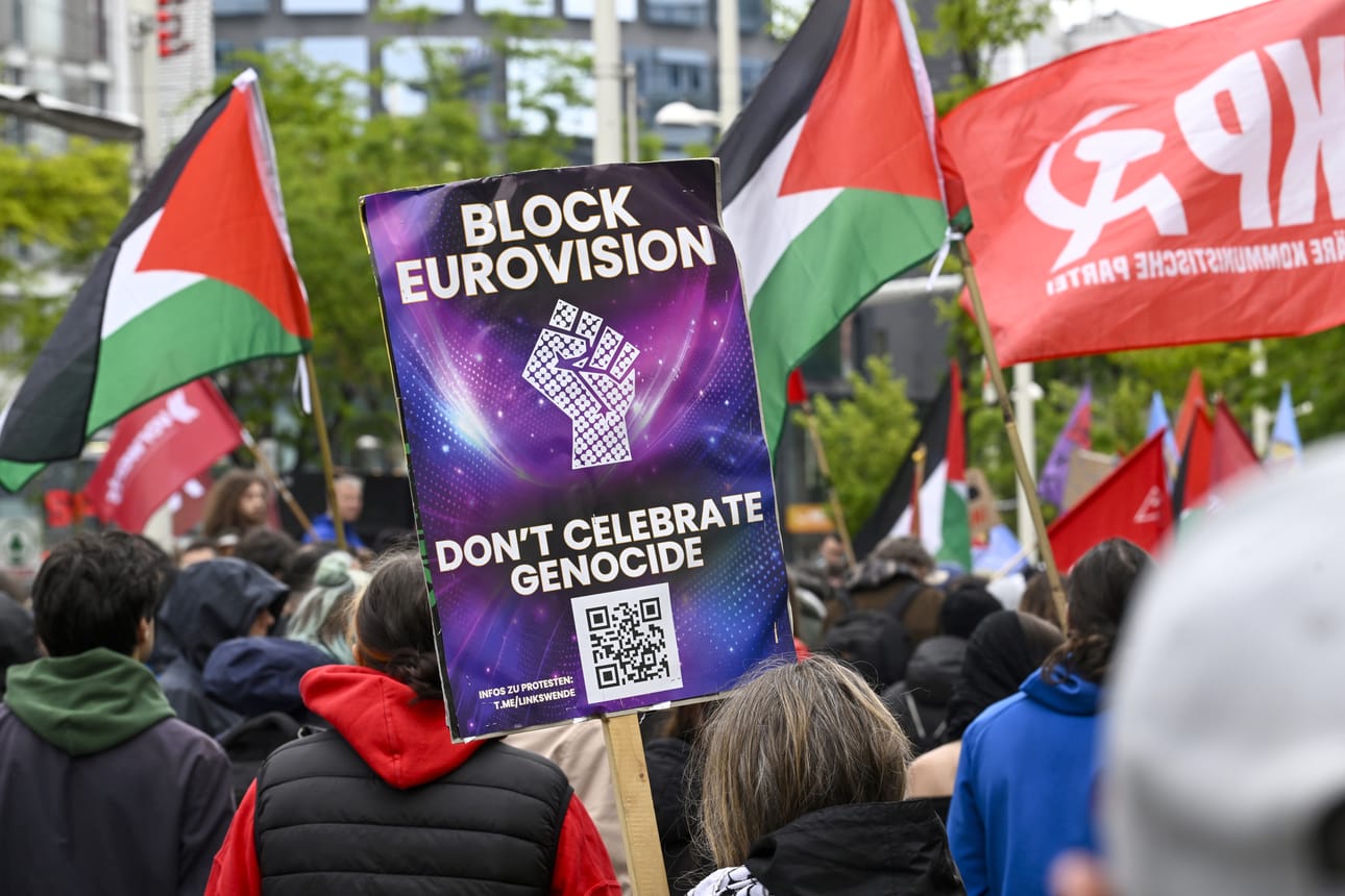 Wienissä on järjestetty lauantaina mielenosoituksia, joissa vastustetaan Israelin osallistumista Euroviisuihin.