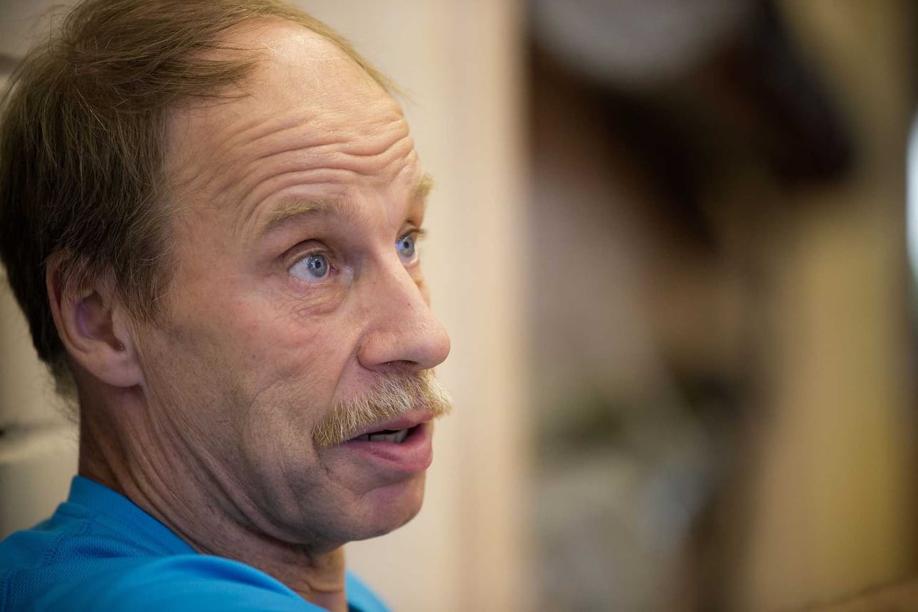 Olavi Roivainen voitti 60-vuotiaiden miesten sarjan Yppärin kiekonheittokisoissa.