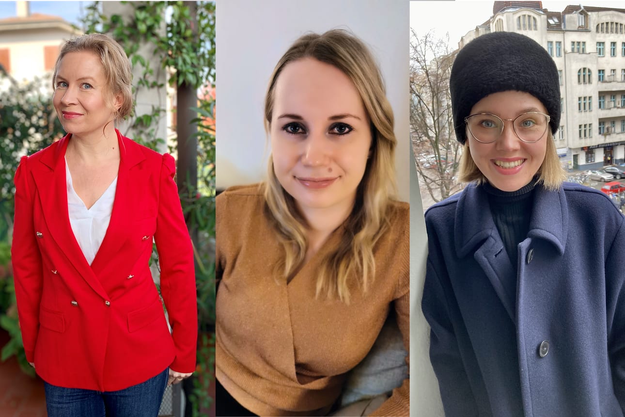 Vera Vala asuu Milanon provinssissa, Riina Jaakkola Uppsalassa ja Helmi-Nelli Körkkö Berliinissä.