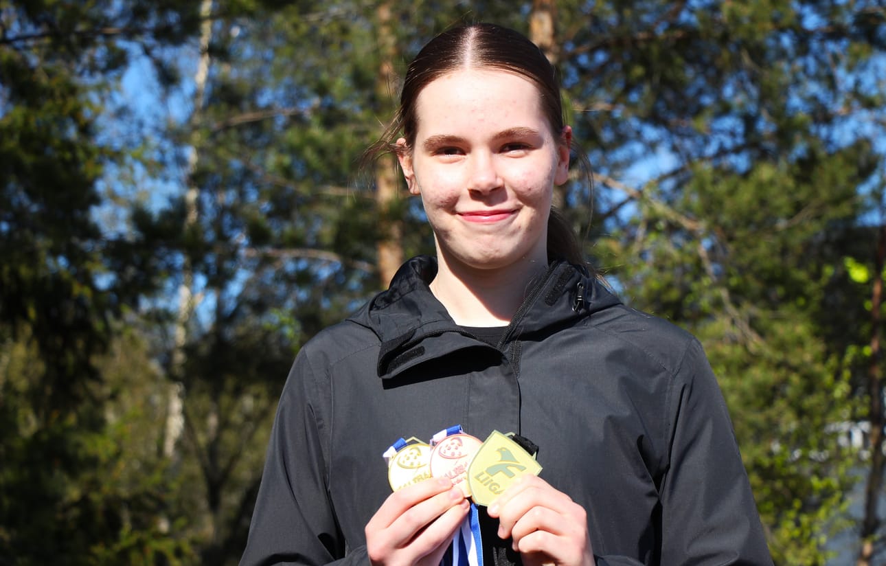 Zara Gauffin-Kauste pelasi kolmen SM-mitalin kauden.