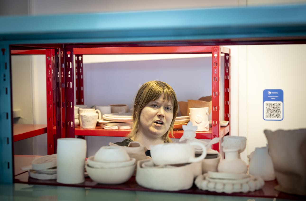 Siru-Säde Liljeqvist avasi Venuksen keramiikan Oulun keskustaan toukokuussa. Arkistokuva.