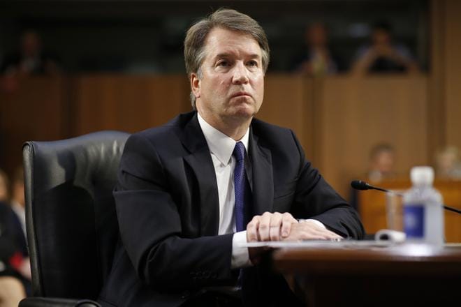 Brett Kavanaugh oli senaatin kuultavana aiemmin syyskuussa nimitykseen liittyen.