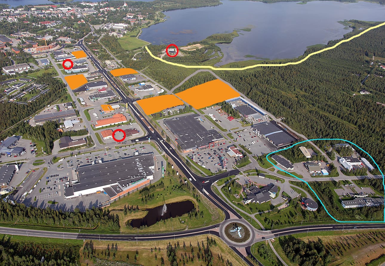 Rakentamattomia tontteja on vielä muutamia Ouluntaipaleen ympäristössä.