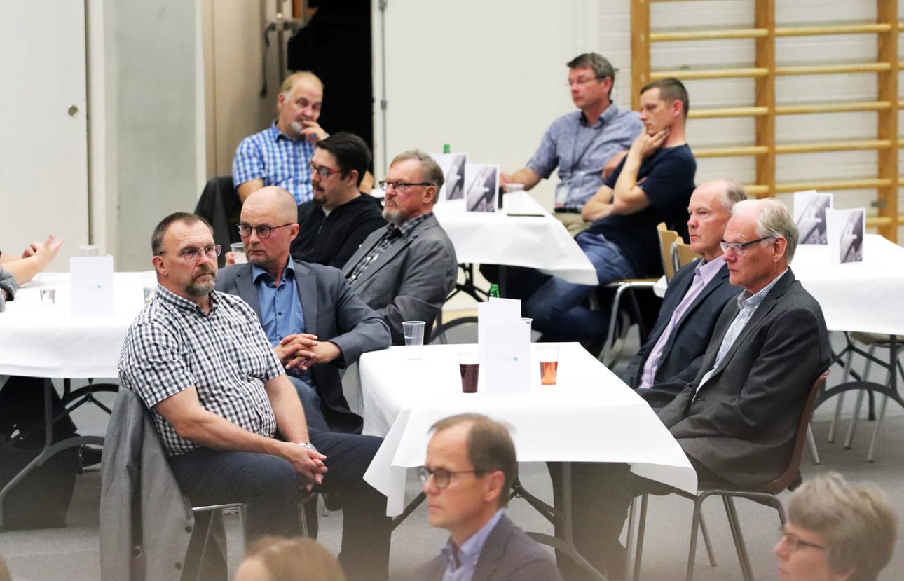 Harjannostajaisjuhlaa vietettiin Tuomas Sammelvuo -salissa.