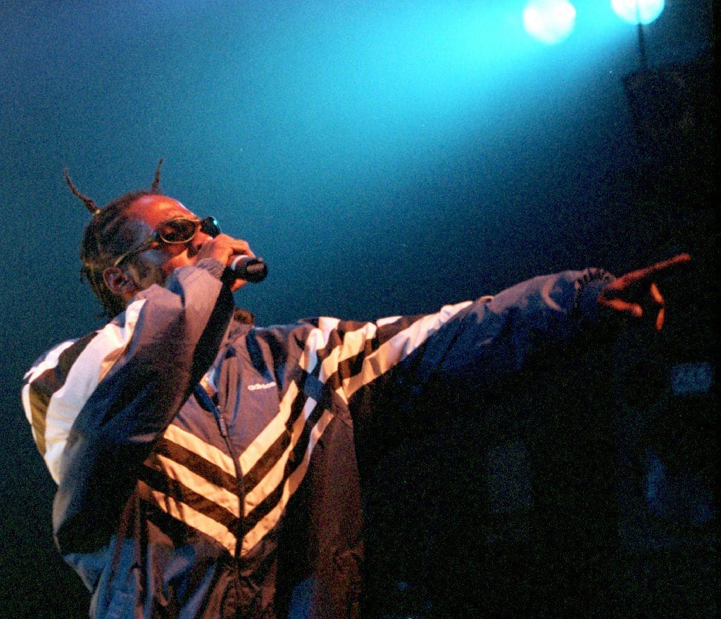 Yhdysvaltalaisräppäri Coolio esiintyi Helsinginssä elokuuta 1996. LEHTIKUVA / Timo Toivanen