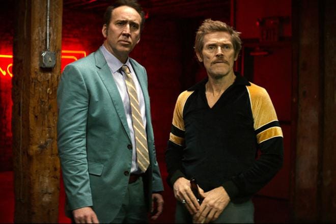Nicolas Cage ja Willem Dafoe saavat tehtäväksi Dog Eat Dog -elokuvassa siepata mafiapomon vauvan. KUVA: Sub