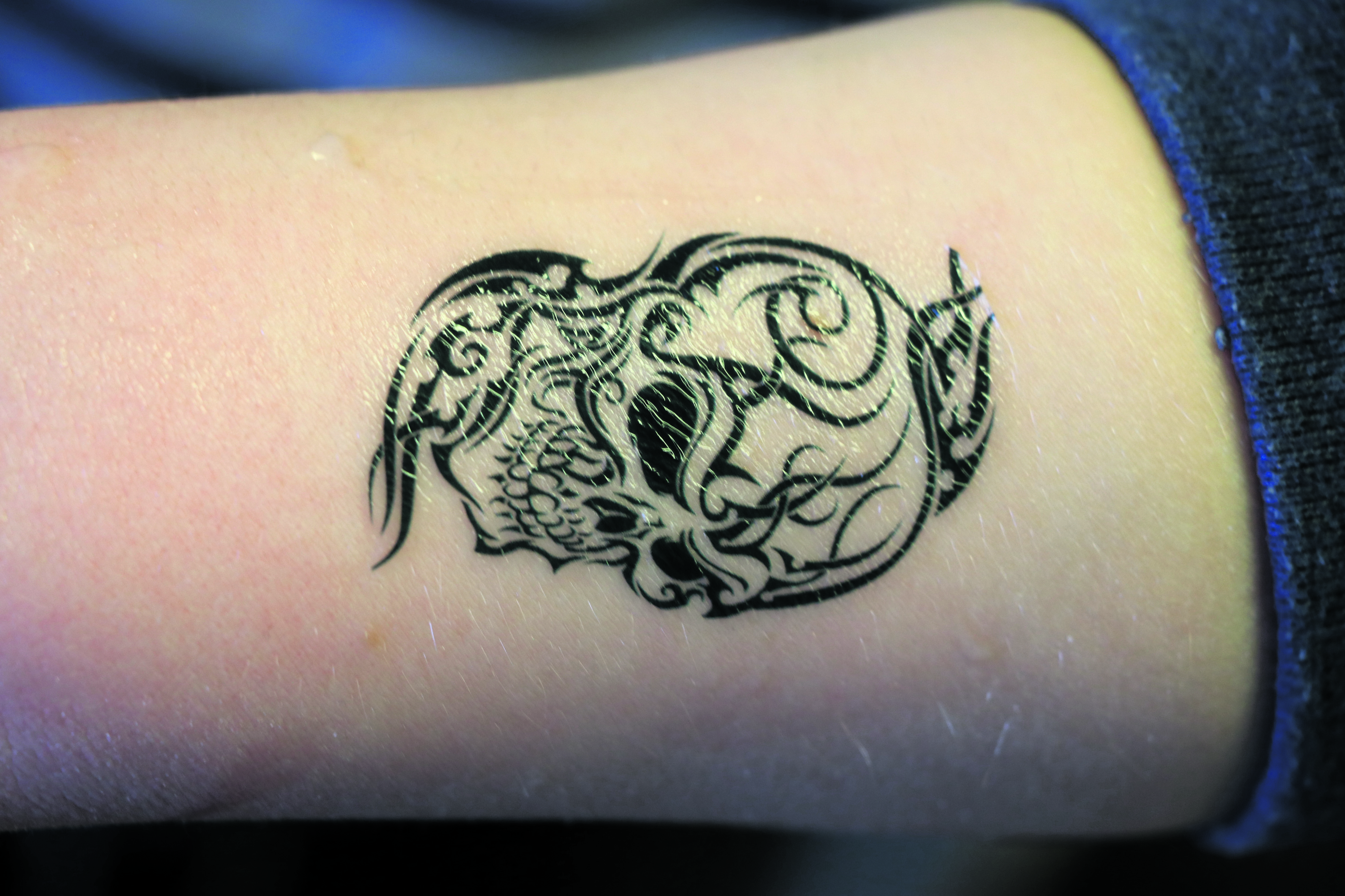 Tällaisenkin "tatuoinnin" onnistui saamaan.