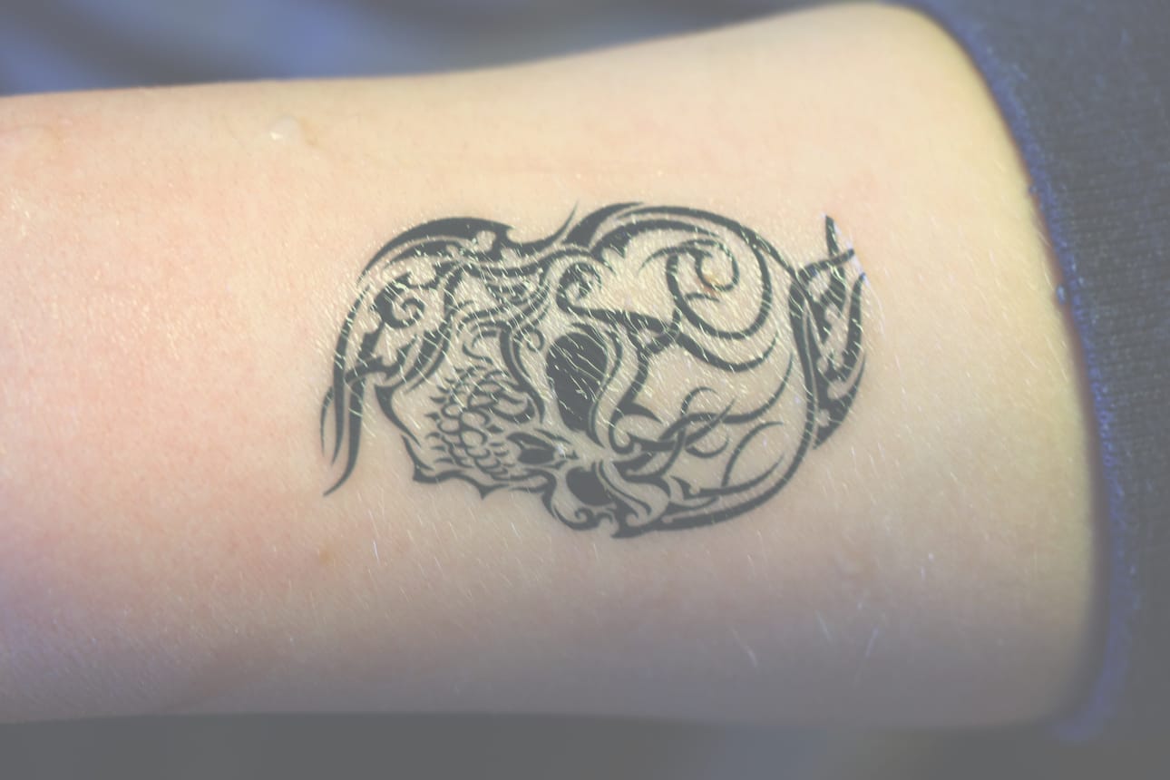 Tällaisenkin "tatuoinnin" onnistui saamaan.