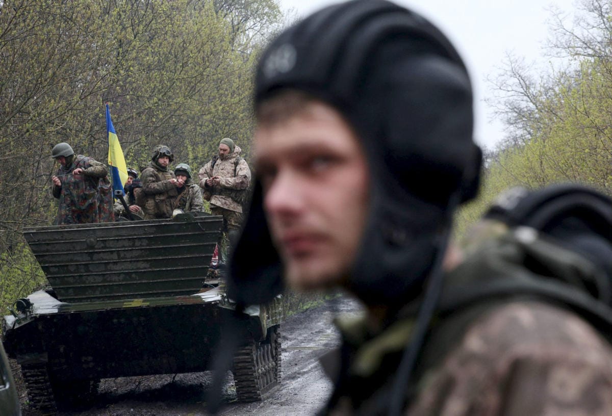 Ukraina on onnistunut valtaamaan kyliä takaisin Harkovan alueella. Kuva on huhtikuun puolivälistä. LEHTIKUVA/AFP