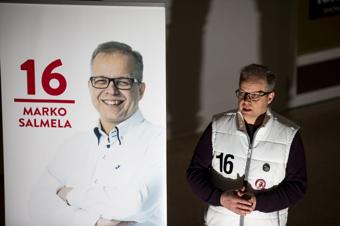 Demarien vaalitilaisuus Raahessa, Marko Salmela