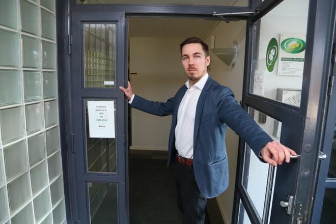 –Minua harmittaa jupina ja valittaminen. Pitää ryhtyä töihin. Asioita pitää tehdä sen puolesta, että keskustan nokka lähtee nousuun, Jirka Hakala sanoo. KUVA: COM.PIC/MAURI RATILAINEN