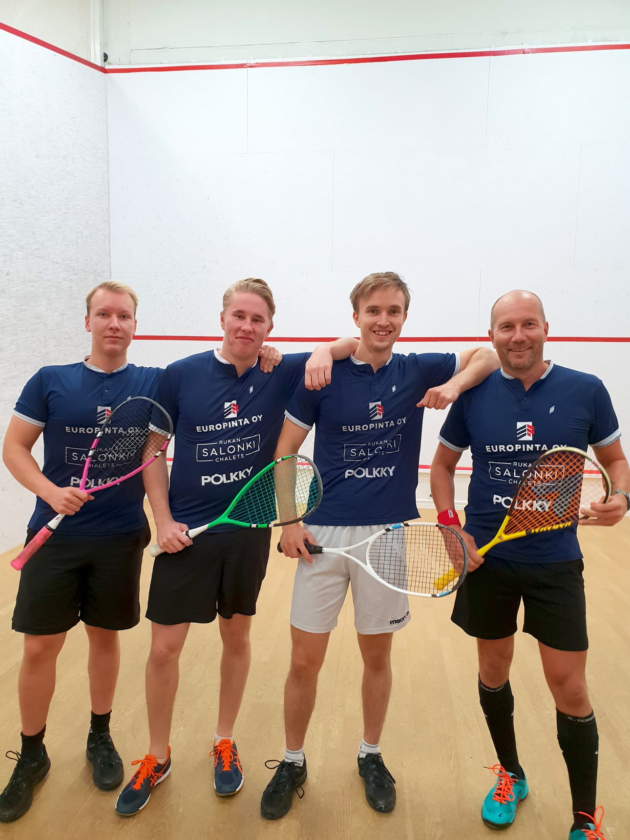 SC-Rukan liigajoukkueen runkopelaajia alkavalla kaudella ovat Joel Jalovaara (vas.), Rasmus Sirkiä, Samuli Niskala ja joukkueen kapteeni Marko Kämäräinen. Joukkue aloittaa kauden lauantaina Kouvolasta.