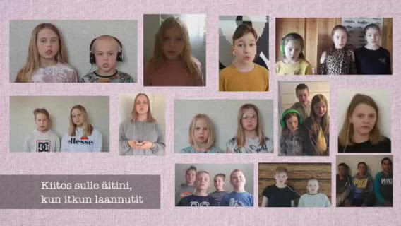 Äitienpäivä lähestyy: Katso videolta, kun Murron lapset laulavat äidille – kappale on Maria Paason käsialaa