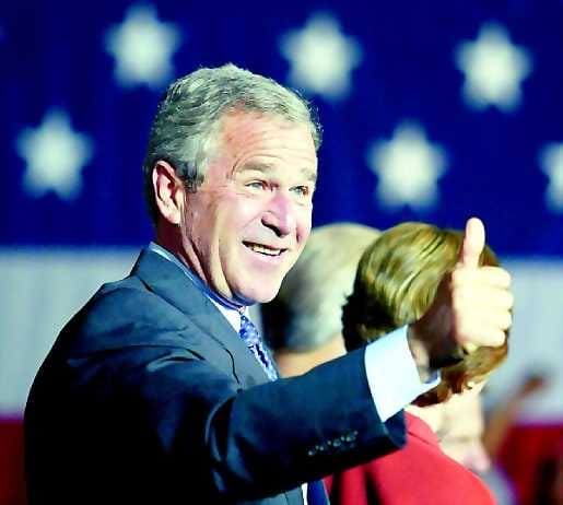 Toiselle kaudelle. George W. Bush on voittanut USA:n presidentinvaalit