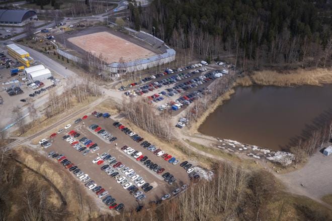 Hietalahden pesäpallokenttä puhuttaa yhä Vaasassa. Arkistokuva.