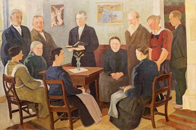 Eero Nelimarkka: Hartaushetki Alaviitalassa (1924). KUVA: HENRI SARANPÄÄ