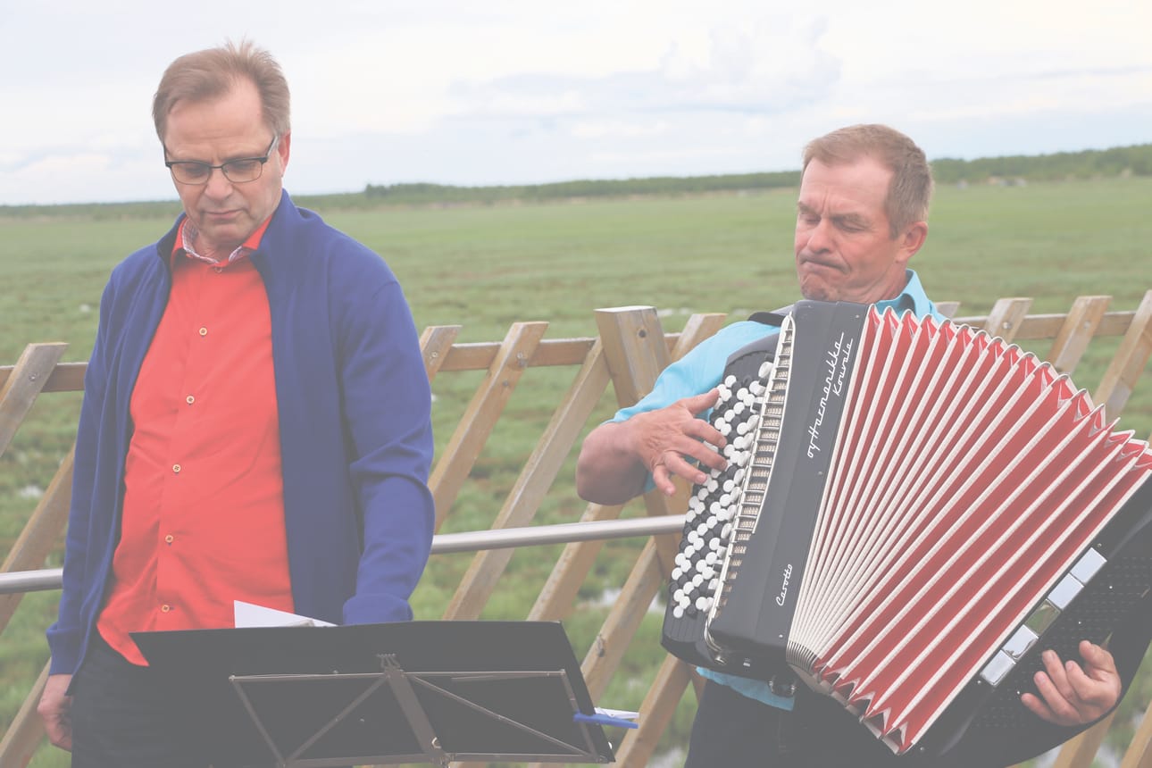 Tunnelmaa loihtimassa Lassi Makkonen ja Osmo Kumpuvaara.