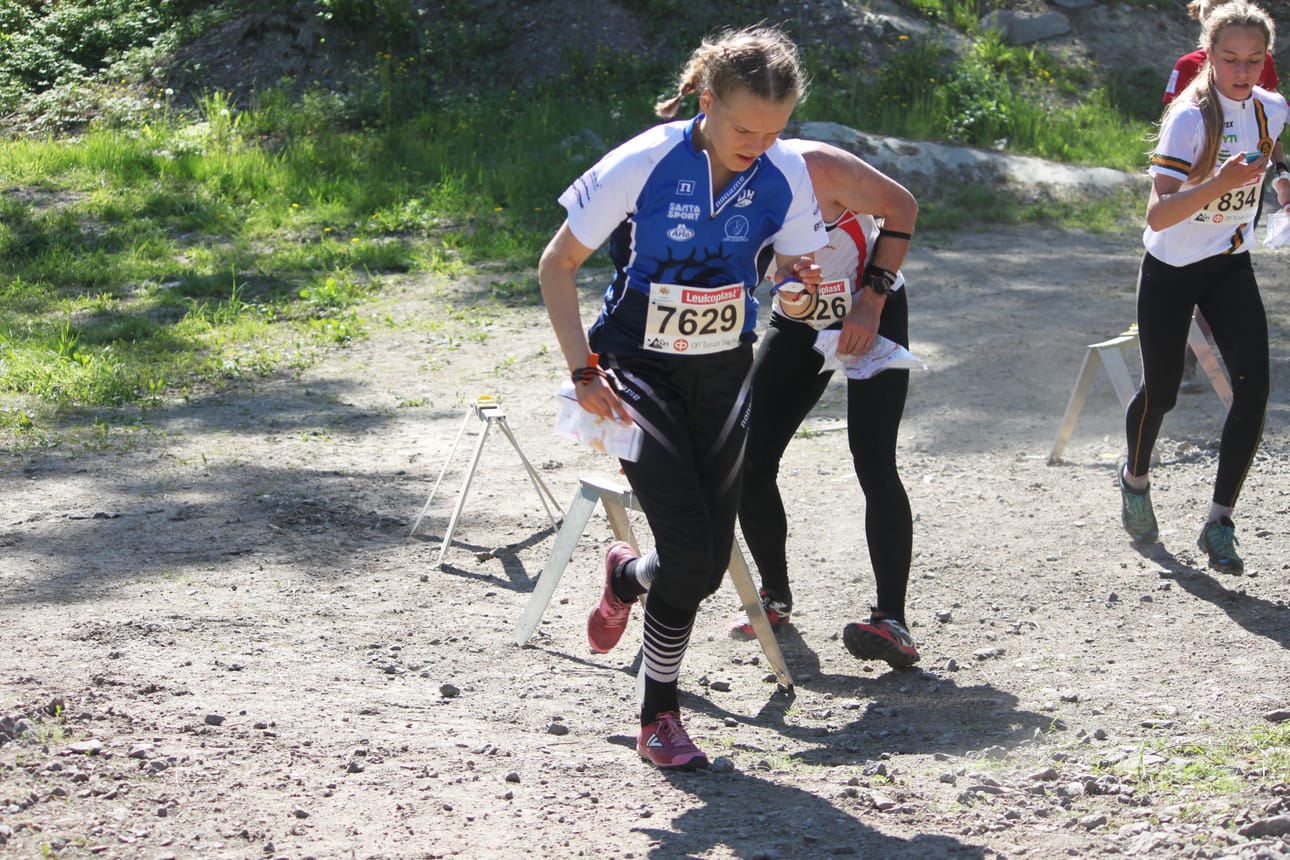 Jo karsinnassa erinomaisesti suunnistanut Eeva-Liina Ojanaho jatkoi varmaa työtään myös finaalissa.