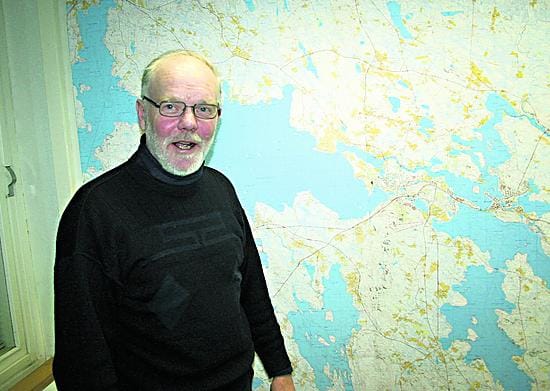 Tarvetta tonteille. Kiinteistöyrittäjä Anssi Kuoppalan näkee kartalla paljon rakennettavaa, mutta vähän vapaita tontteja.