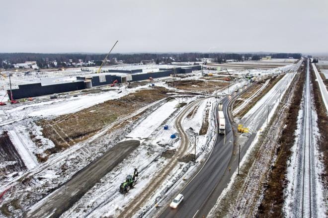 Ideaparkin työmaa Joupissa joulukuussa 2018. Arkistokuva: Kari Löfhjelm