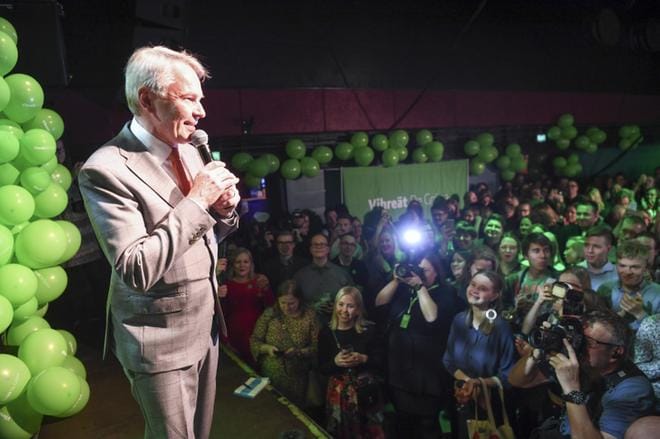 Pekka Haaviston johtama vihreät julkisti vastauksensa hallitustunnustelija Antti Rinteen kysymyksiin. ARKISTOKUVA: COM.PIC/KIMMO BRANDT