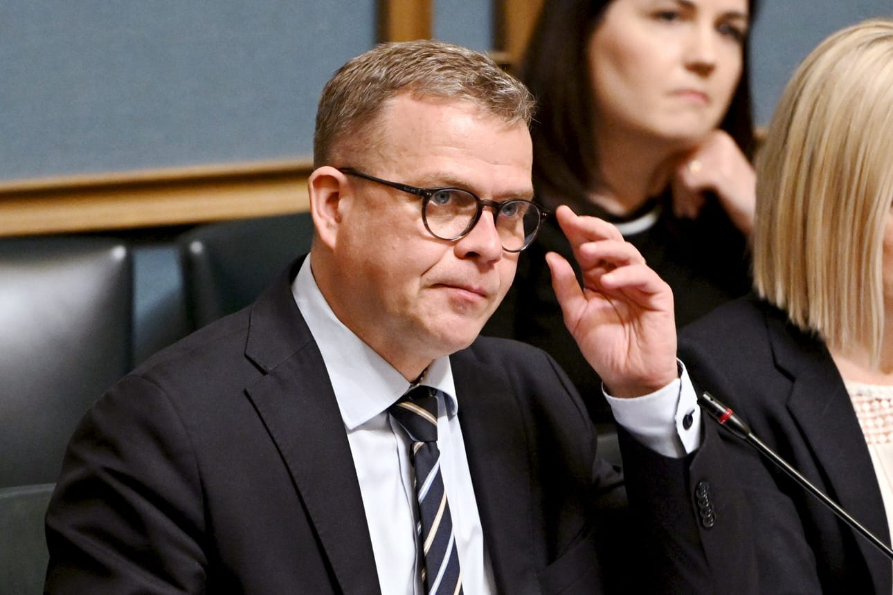 Hallitus pitää Oulun väkivaltarikoksia täysin tuomittavina. Kuvassa pääministeri Petteri Orpo. LEHTIKUVA / Vesa Moilanen