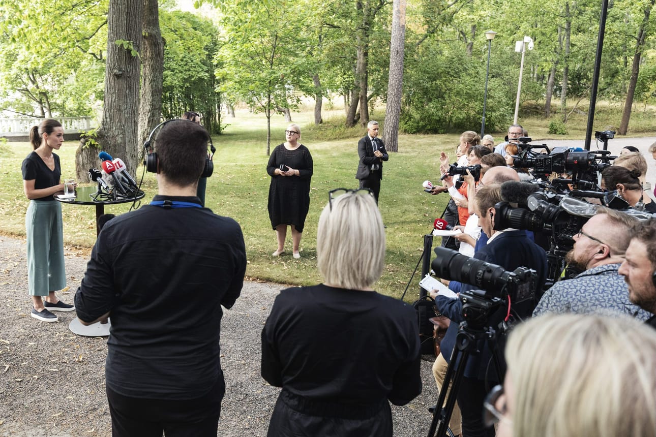 Suurten suomalaismedioiden päätoimittajat katsovat, että media onnistui hyvin uutisoidessaan pääministeri Sanna Marinin juhlimisesta viime viikon lopulla. LEHTIKUVA / Roni Rekomaa