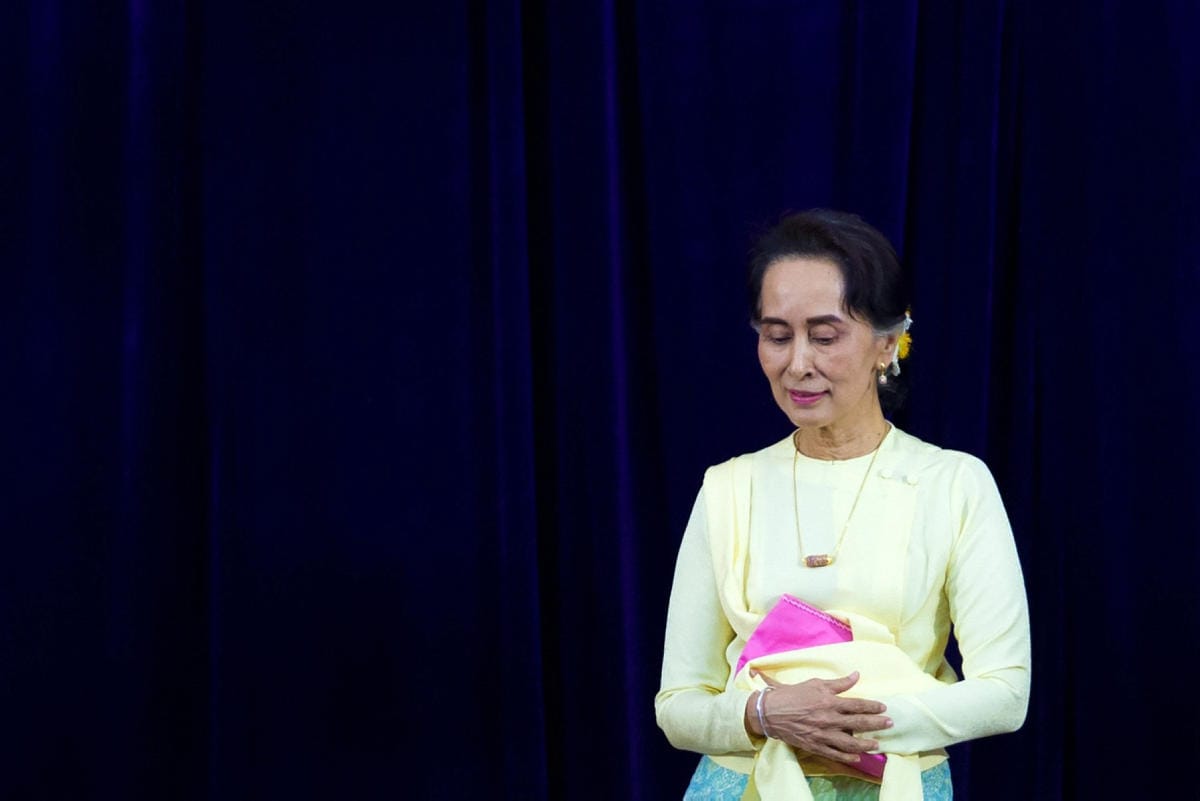 Aung San Suu Kyi kuvassa elokuulta 2018. Lehtikuva/AFP