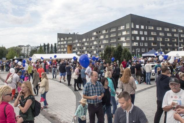 Poliisin päivä kiinnosti yleisöä. KUVA: Kimmo Penttinen
