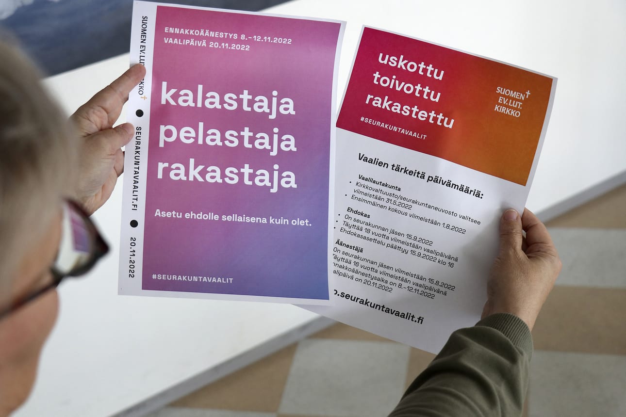 Seurakuntavaalien ennakkoäänestys on auki vielä lauantaina. Arkistokuva.