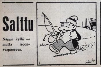 Tämä on Saltun ensiesiintyminen Vaasa-lehdessä 11. toukokuuta 1937.