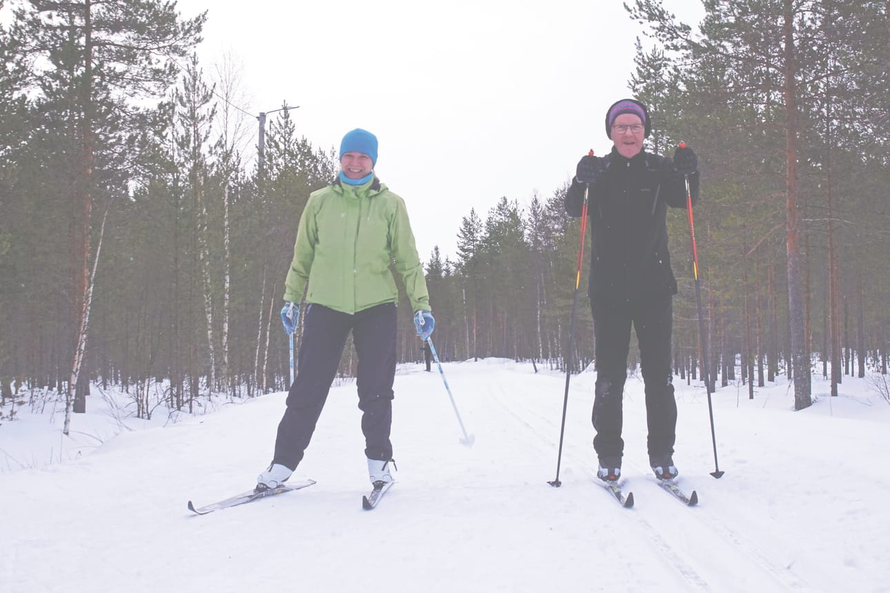 Sivakkarata on nyt hyvässä kunnossa, totesivat samaan aikaan lenkillä olleet Jaana Isomursu ja Risto Illikainen.