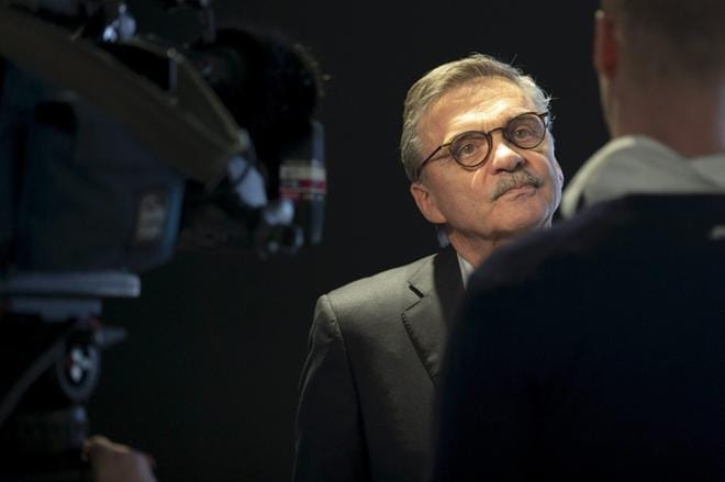 Rene Fasel jäi lopulta yksin puolustamaan Valko-Venäjän kisaisännyyttä. KUVA: KALLE PARKKINEN / LEHTIKUVA